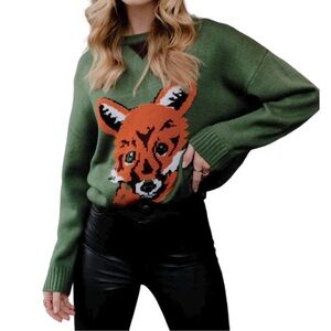 Panache Fox Sweater size medium